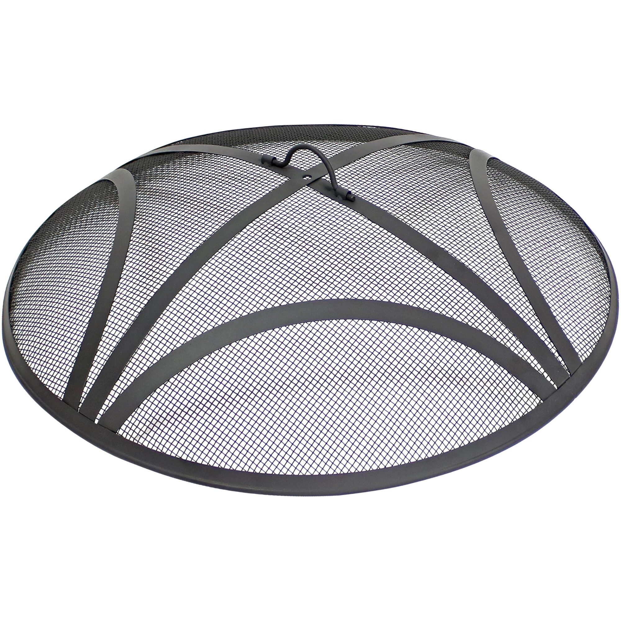 Sunnydaze Decor, Reinforced Steel Mesh Spark Screen - 30in., Fuel Type Wood, Diameter 29.75 in, Material Steel, Model# NB-890